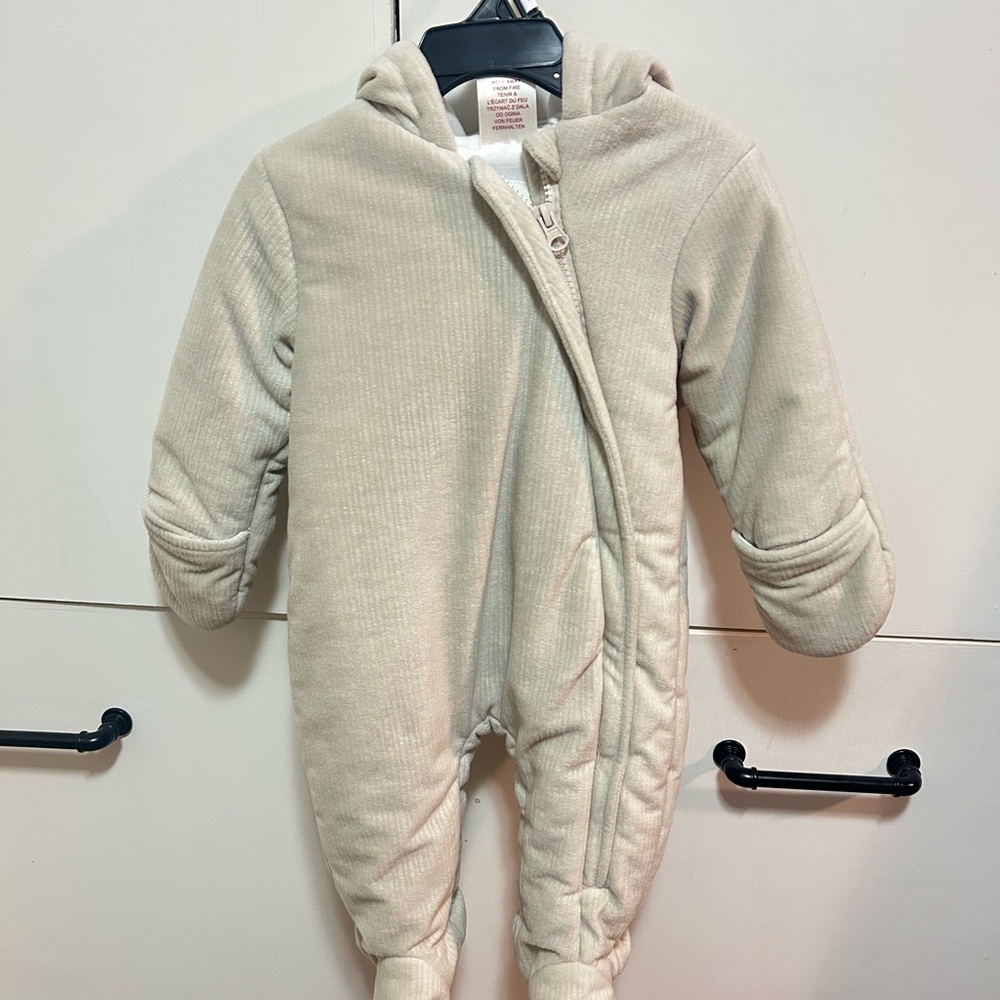 Cozy Cream Kids Footed Onesie